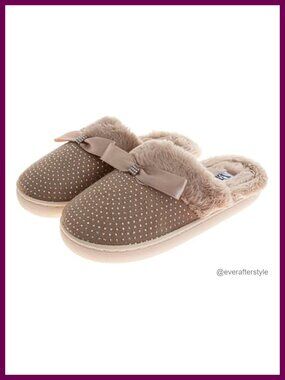 Fuzzy Closed Toe House Slippers Soft Plush Slip-On Indoor Outdoor